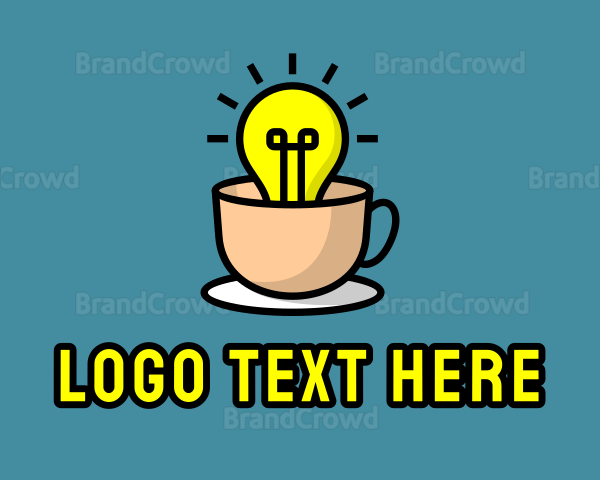 Lightbulb Teacup Cafe Logo