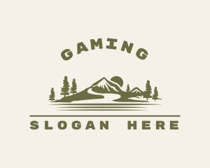 Camper - Outdoor Mountain Tour logo design