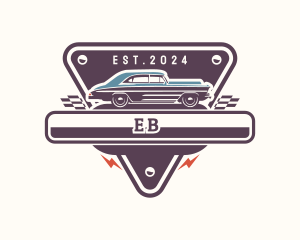 Vintage Car Garage Logo