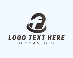 Monochrome - Handyman Mechanic Letter F logo design