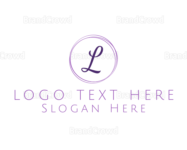 Elegant Cursive Lettermark Logo