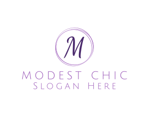 Elegant Cursive Lettermark logo design