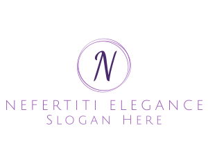 Elegant Cursive Lettermark logo design