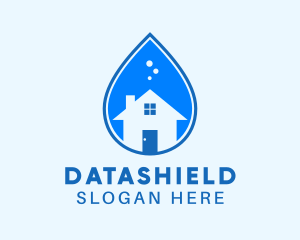 Liquid - House Cleaning Droplet logo design