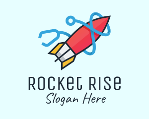 Launch - Rocket Stethoscope Launch logo design