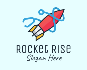 Rocket Stethoscope Launch logo design