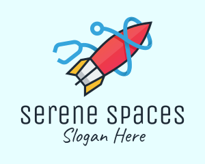 Rocket Stethoscope Launch logo design