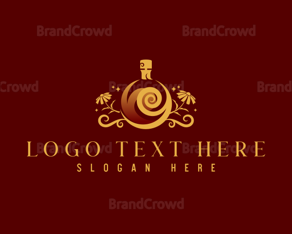 Luxury Floral Perfume Logo