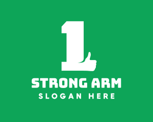 Arm - Best Thumbs Up Number 1 logo design
