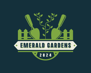 Trowel Gardening Yard logo design