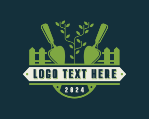 Trowel Gardening Yard Logo