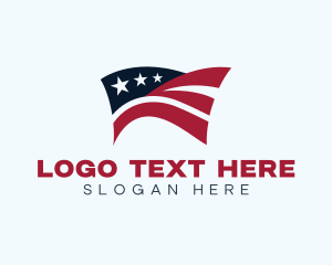 Veteran - Veteran Patriotic Flag logo design