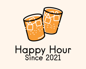 Cold Drink Glass logo design