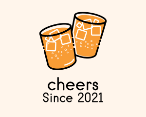 Cold Drink Glass logo design