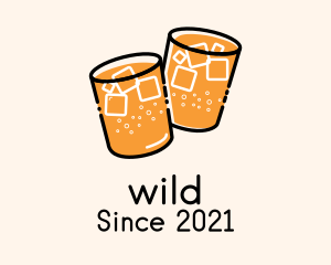 Cold Drink Glass logo design