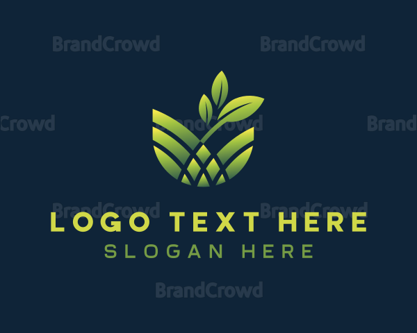 Eco Leaf Plant Garden Logo