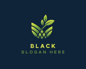 Vegan - Eco Leaf Plant Garden logo design