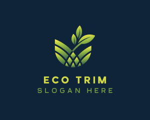 Eco Leaf Plant Garden logo design