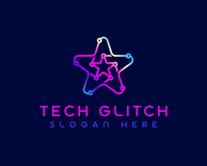 Star Tech Circuit logo design