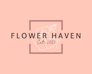 Feminine Flower Business logo design