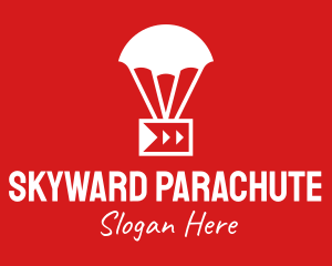 Parachute - Parachute Media Player logo design