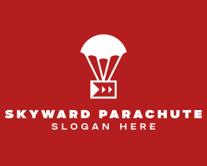 Parachute Media Player logo design