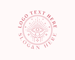 Cosmic - Eye Mystical Tarot logo design