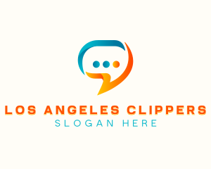 Messaging - Chat Support Team logo design