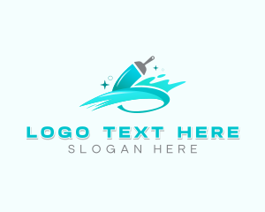 Painting - Paintbrush Interior Design logo design