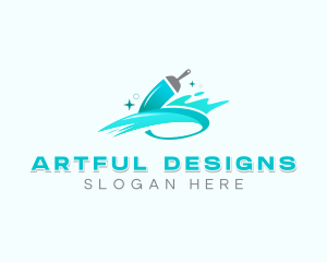 Paintbrush Interior Design logo design