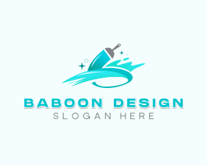 Paintbrush Interior Design logo design