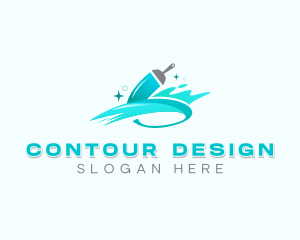 Paintbrush Interior Design logo design