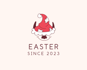 Santa Elf Christmas Logo