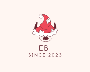 Santa Elf Christmas Logo