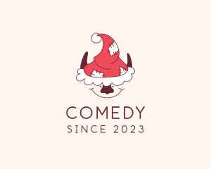 Santa Claus Hat - Santa Elf Christmas logo design