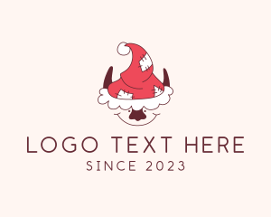 Festive Season - Santa Elf Christmas logo design