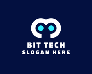 Robot Eyes Tech  logo design