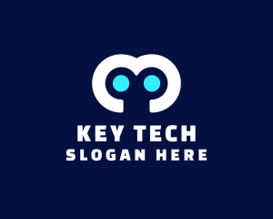 Robot Eyes Tech  logo design