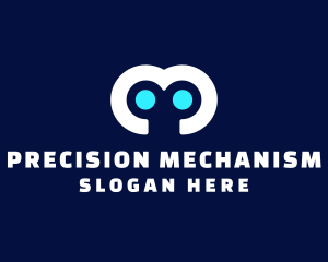 Mechanism - Robot Eyes Tech logo design