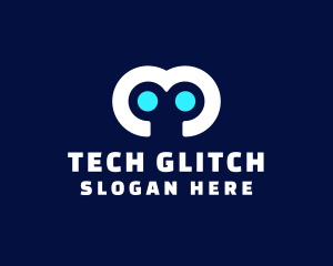 Robot Eyes Tech  logo design