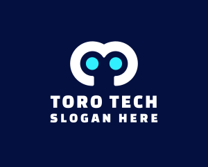 Robot Eyes Tech  logo design