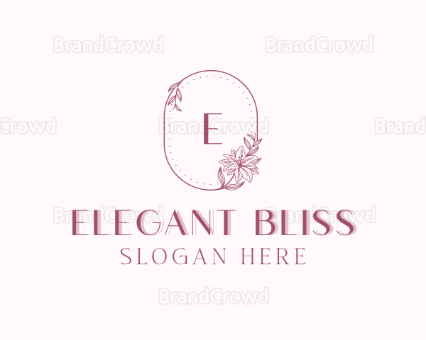 Floral Garden Wedding Logo