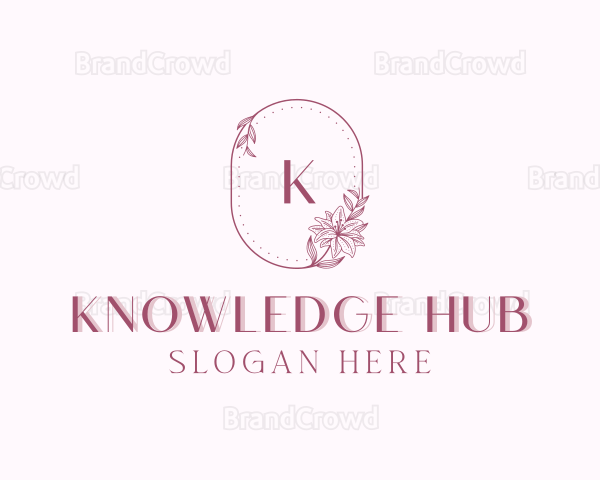 Floral Garden Wedding Logo