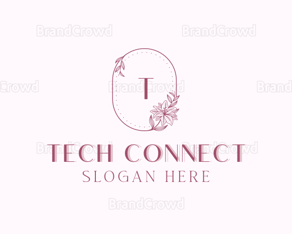 Floral Garden Wedding Logo