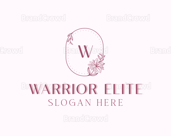 Floral Garden Wedding Logo