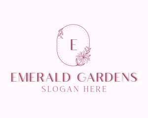 Floral Garden Wedding logo design