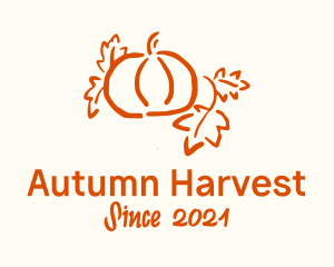 Autumn - Autumn Leaf Pumpkin logo design