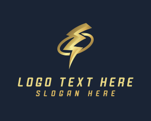 Charge - Lightning Bolt Energy logo design