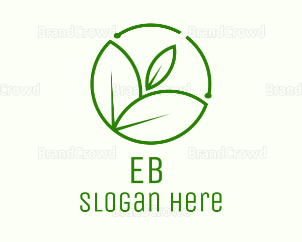 Minimalist Botanical Leaf Logo