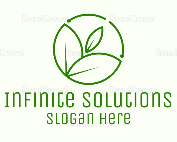 Minimalist Botanical Leaf Logo